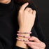 Picasso Porzellan Makramee Armband | Erdbeerfelder